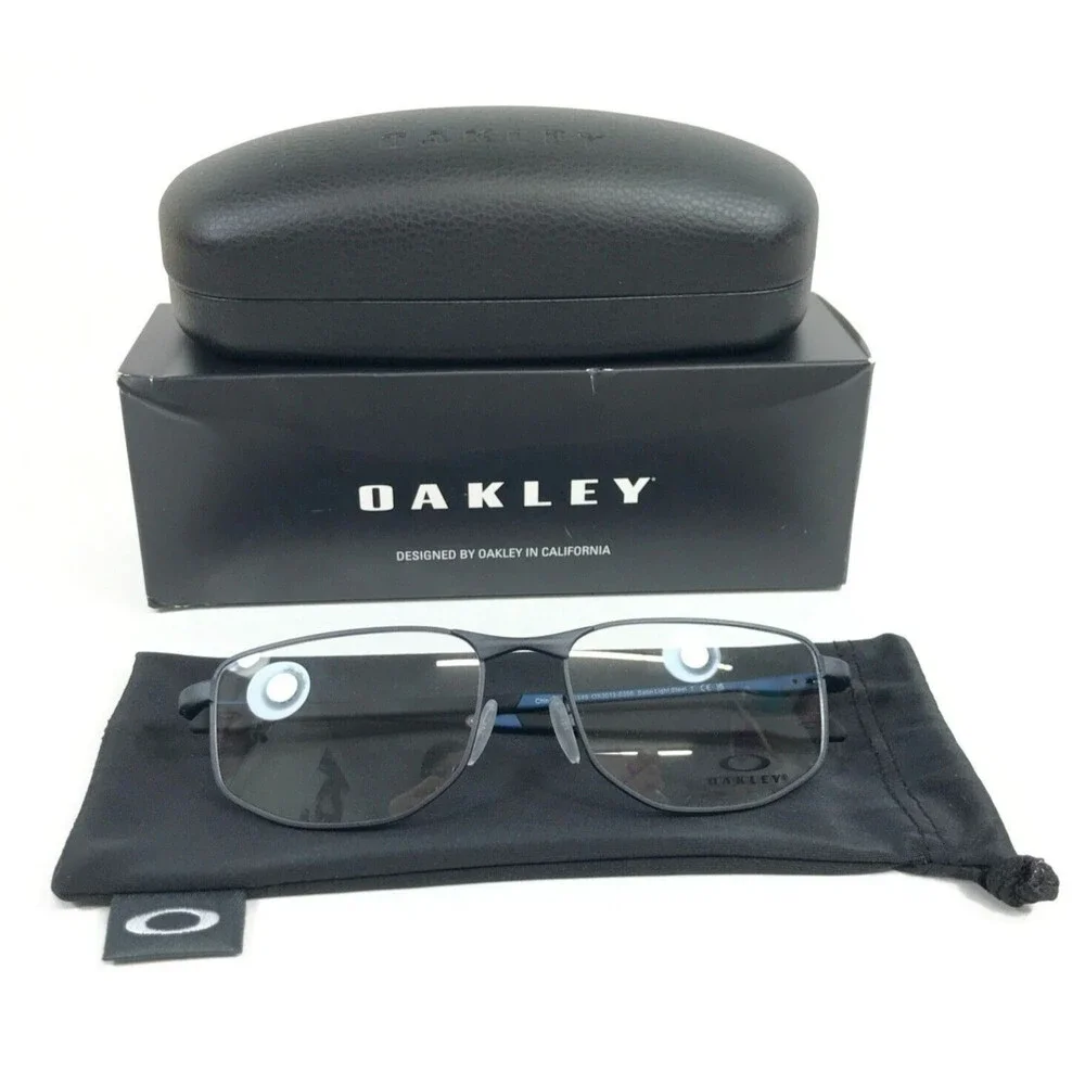 Oakley Eyeglasses Frame Addams OX3012-0356 Satin Light Steel Rectangle 56-17-140